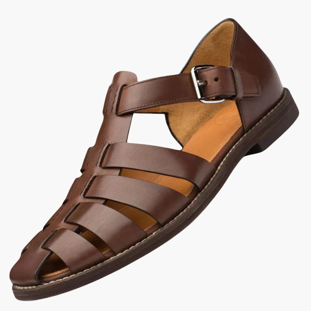 Solara Adjustable Men's Sandals With Buckles And Textured Sole | Temsk