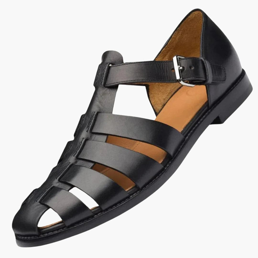 Solara Adjustable Men's Sandals With Buckles And Textured Sole | Temsk