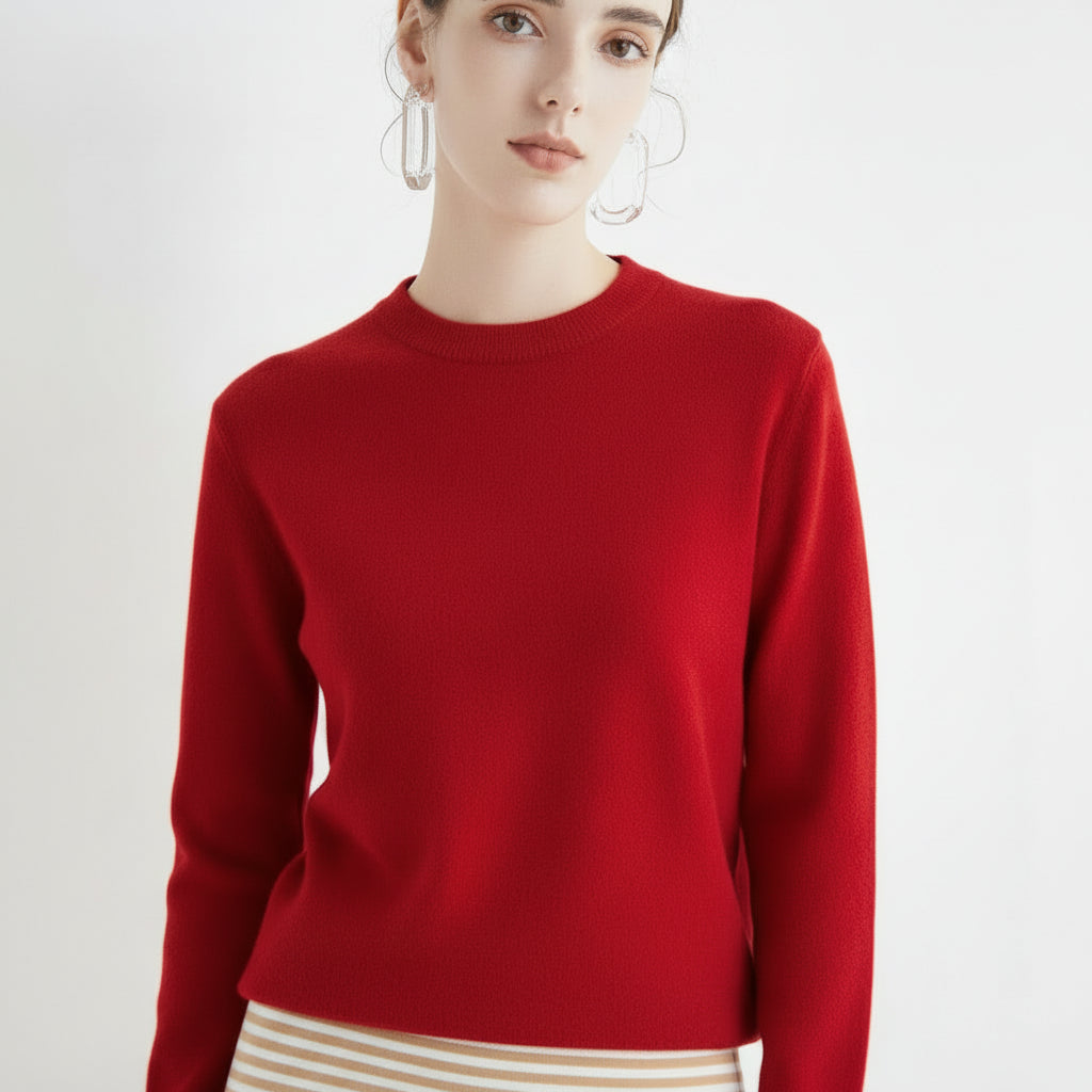 Ganzjahresweicher Pullover für Damen, leichter Sweater | Temsk