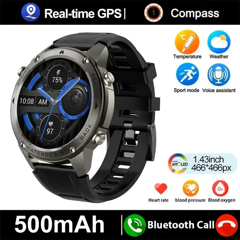 RidgeNova X Outdoor Smartwatch With GPS, Compass And Health Monitoring | Temsk