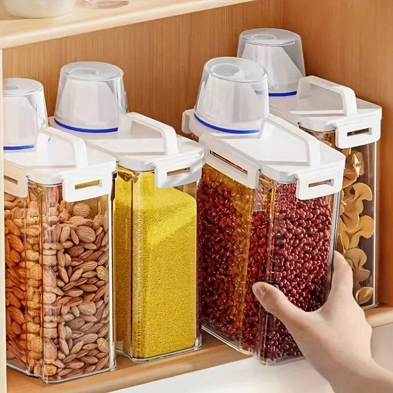 2.5L Airtight Container For Rice, Cereal And Flour With Dispenser And Measuring Cup | Temsk