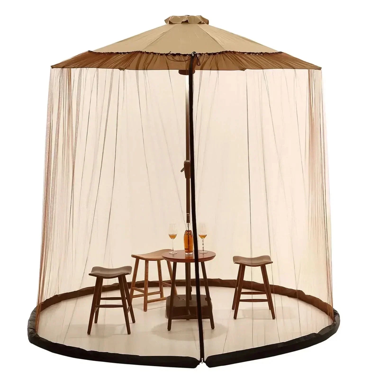 LumaGuard Mosquito Net For Parasols Up To 4 Meters With Zip | Temsk