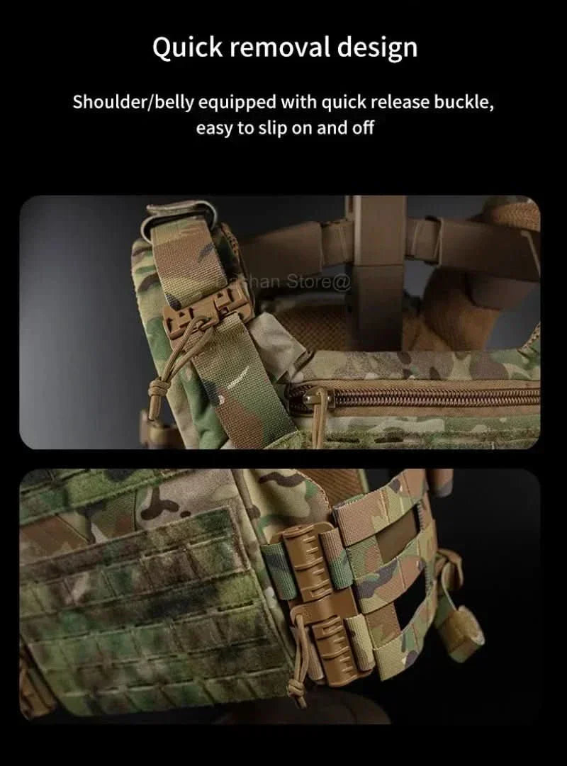 Vanguard Armor Carrier Modular Vest With Laser Cut MOLLE And Quick Release | Temsk