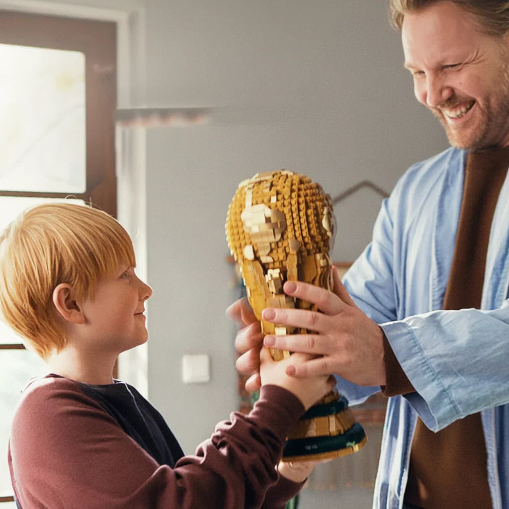 Trofeo Decorativo Coppa del Mondo Oro in Plastica per Esposizione | Temsk