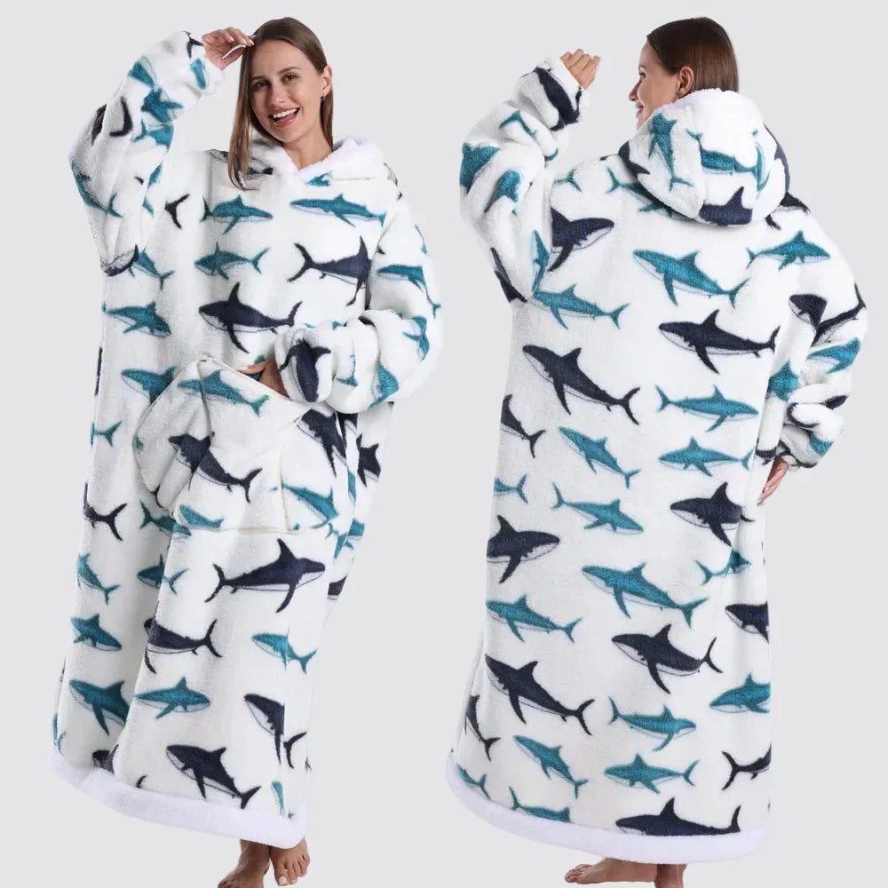 Cozy Oversized Wearable Hoodie Blanket For Adults All Day Comfort | Temsk