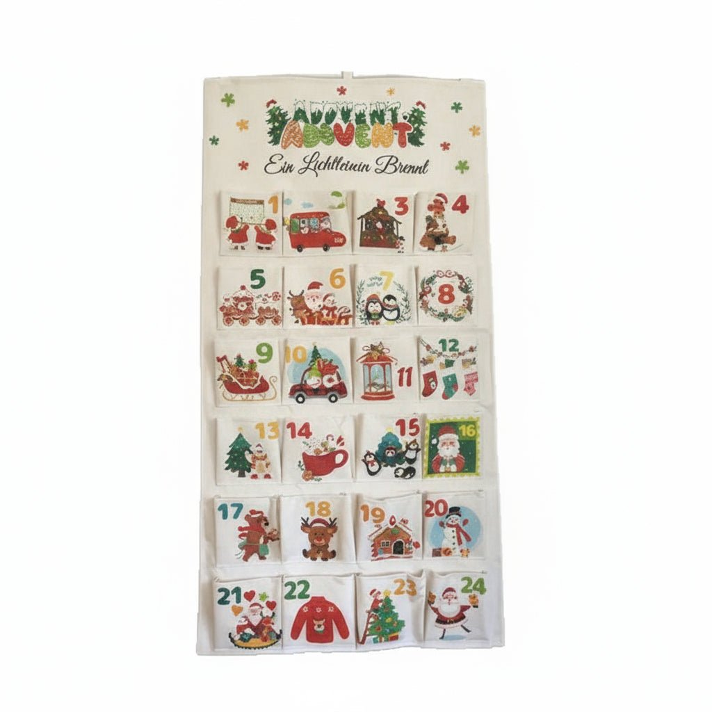 BrightNest DIY Fabric Advent Calendar With 24 Pockets For Christmas | Temsk