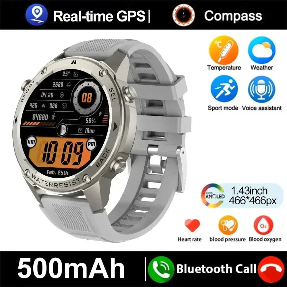 RidgeNova X Outdoor Smartwatch With GPS, Compass And Health Monitoring | Temsk