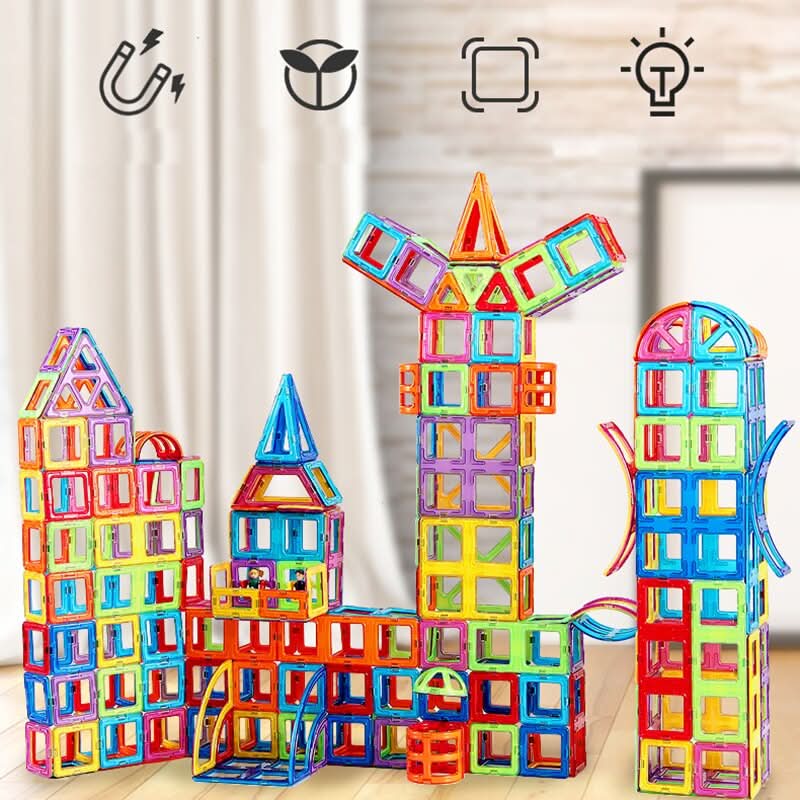 MagnetoBuild sada - kreativní magnetická hračka pro mladé stavitele od 4 let | Temsk