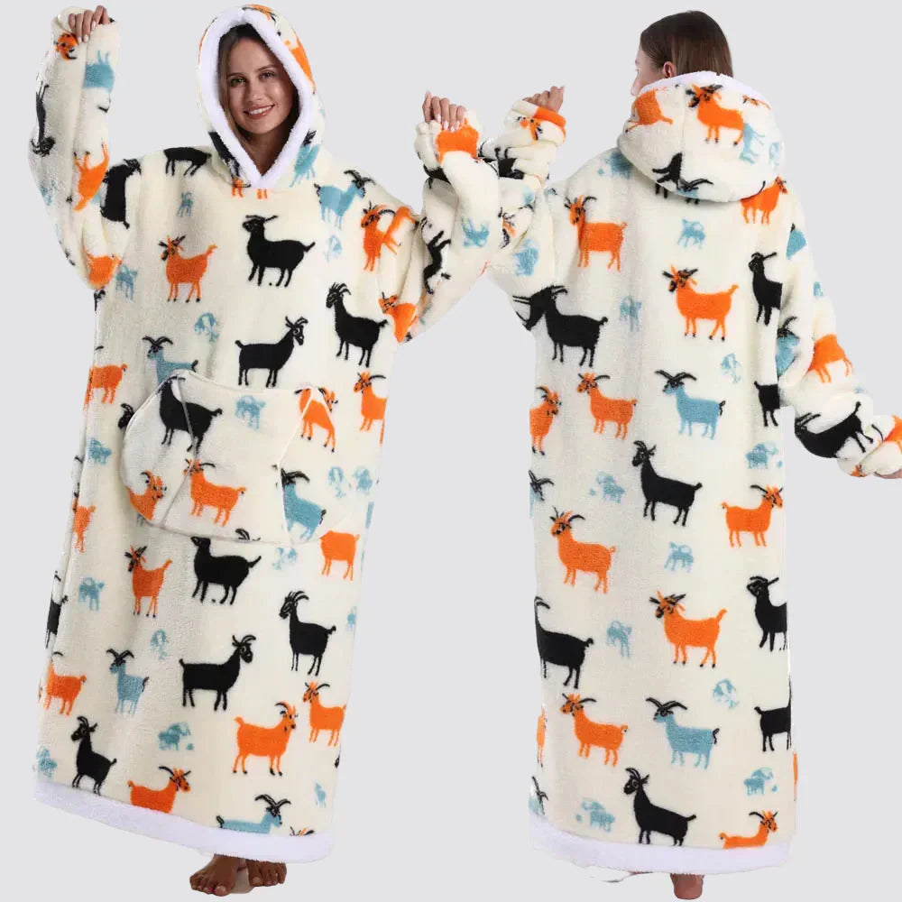 Cozy Oversized Wearable Hoodie Blanket For Adults All Day Comfort | Temsk