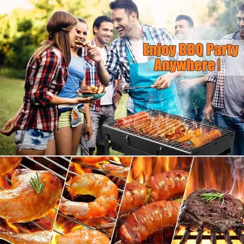 TrailBlaze Stainless Steel Charcoal Grill for Compact Outdoor Grilling | Temsk