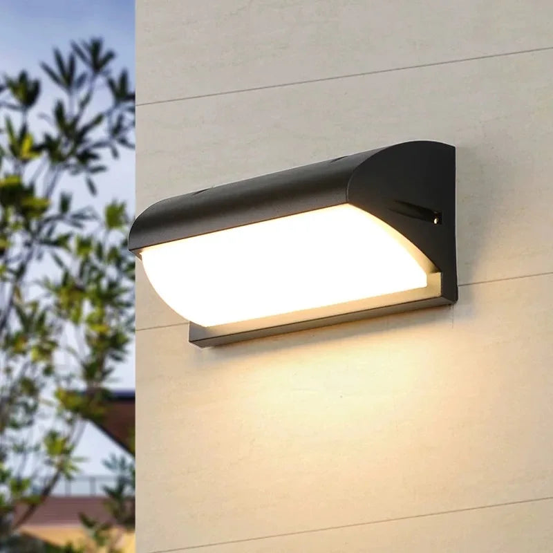 Außen-LED-Wandleuchte mit Bewegungssensor, wasserdichte Gartenlampe | Temsk