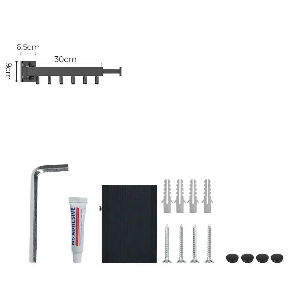 AeroLuxe Extendable Wall Mounted Aluminum Clothes Dryer | Temsk