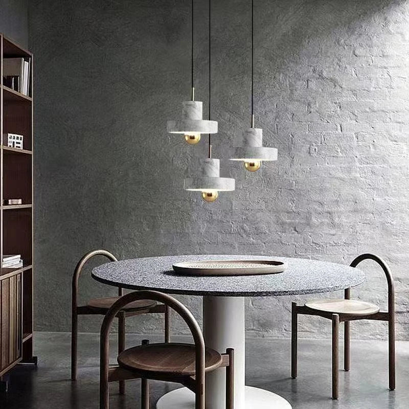 Marmor Pendelleuchte mit Naturstein Postmodernem Design | Temsk