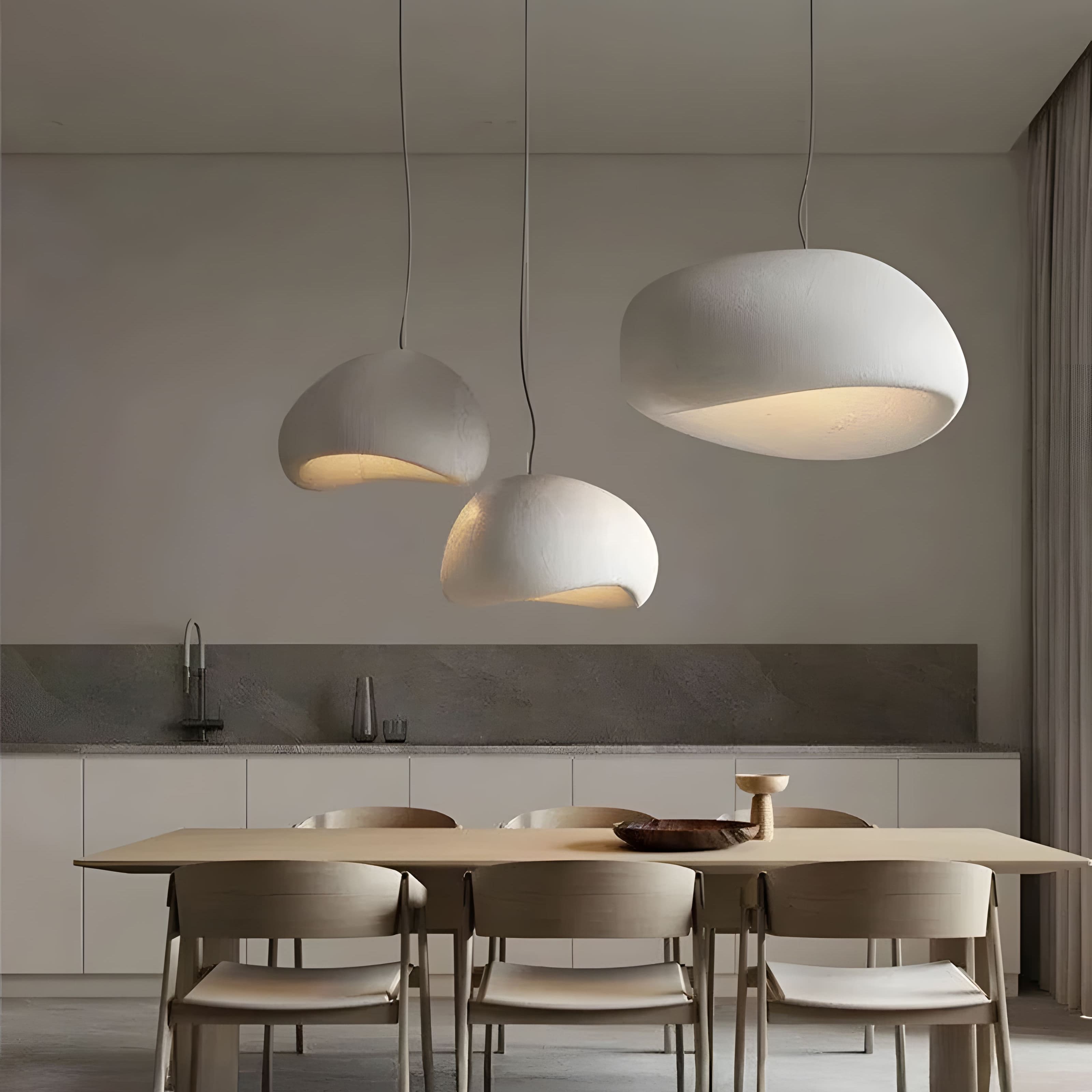 AuroraNest Elegant Organic Minimalist Kitchen Pendant Lighting Fixture | Temsk