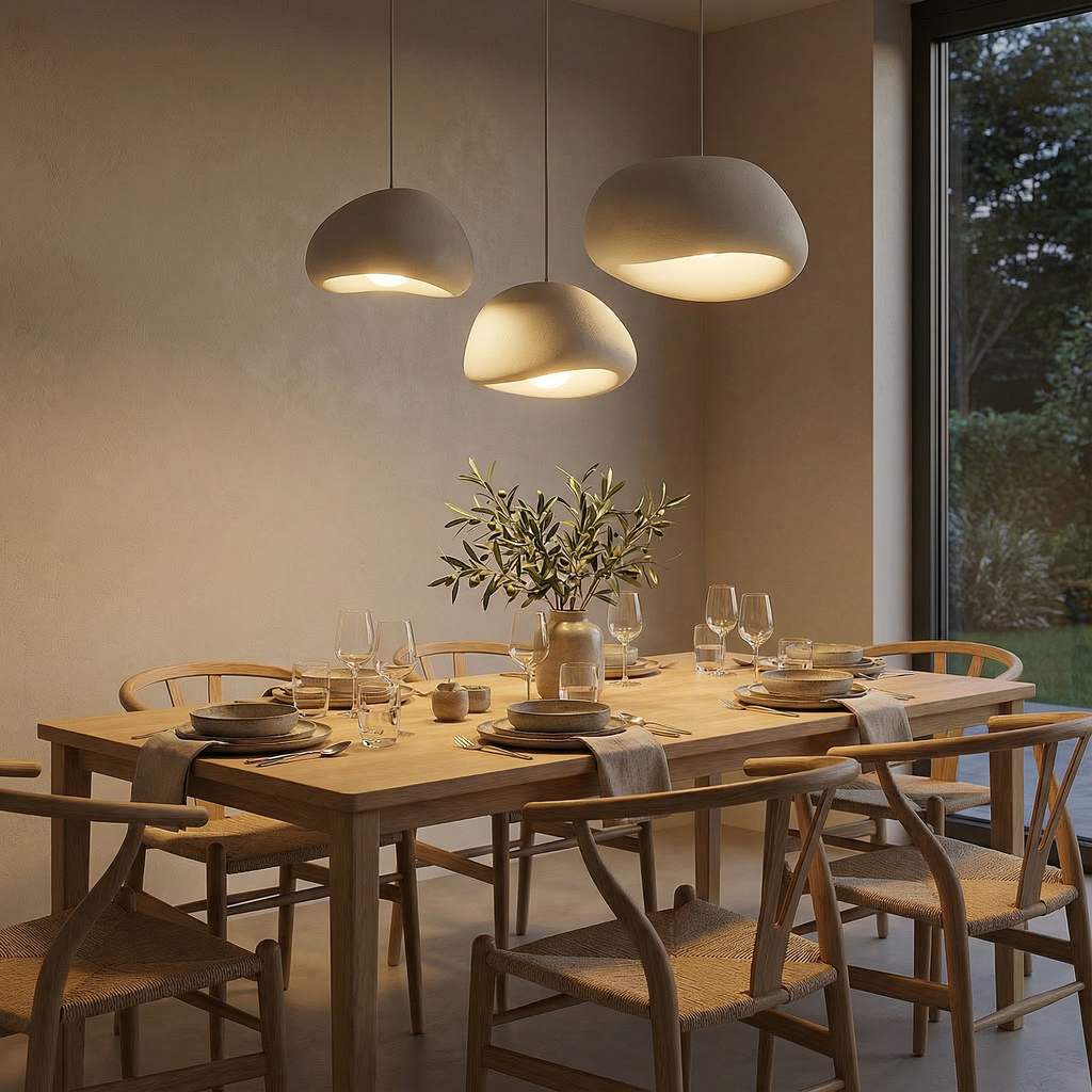 AuroraNest Elegant Organic Minimalist Kitchen Pendant Lighting Fixture | Temsk