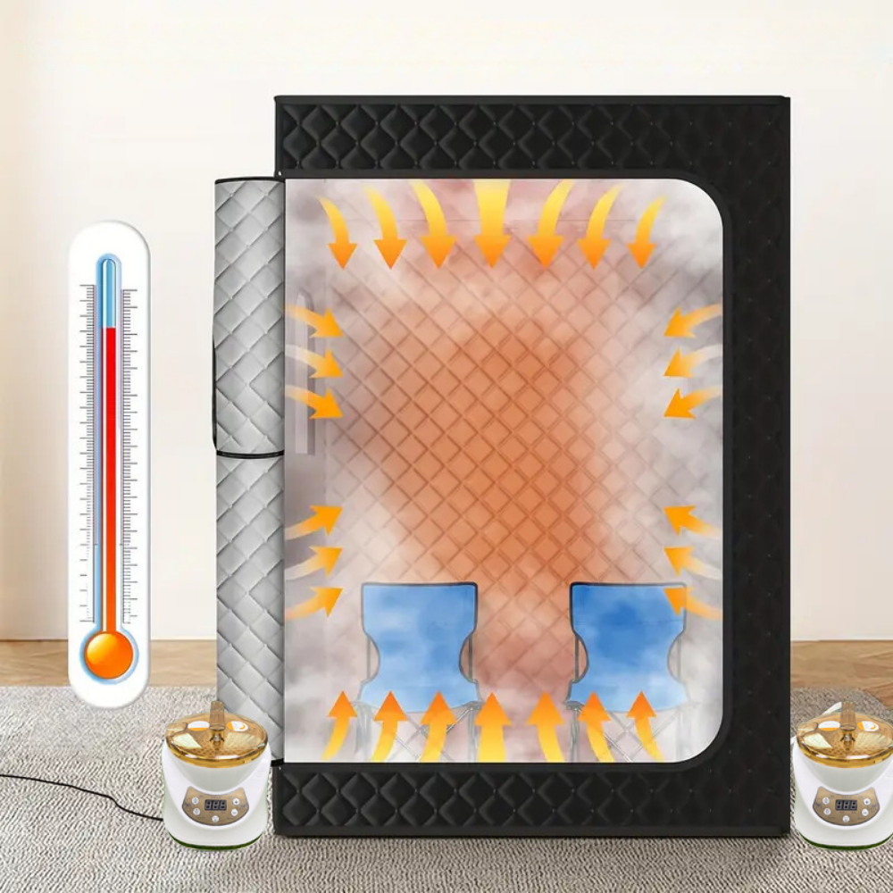 Kompaktes tragbares Dampfbad-Zelt für den Heimgebrauch mit Temperaturregelung | Temsk