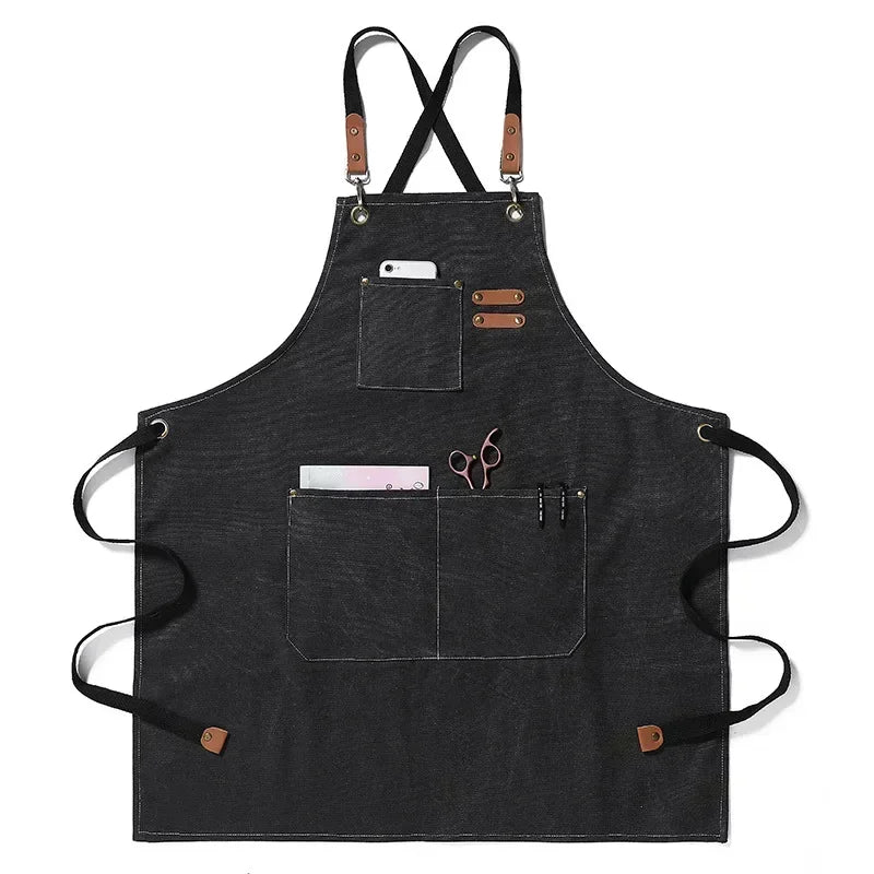 ProWear Canvas-Schürze für Unisex-Köche und Arbeitskleidung | Temsk