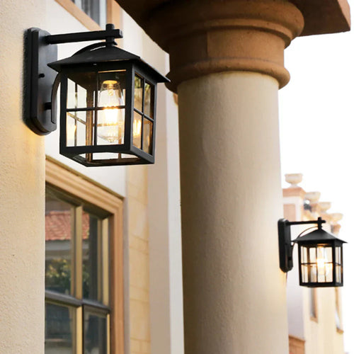 Camden Vintage E27 Outdoor Lantern Wall Sconce For Exterior Areas | Temsk