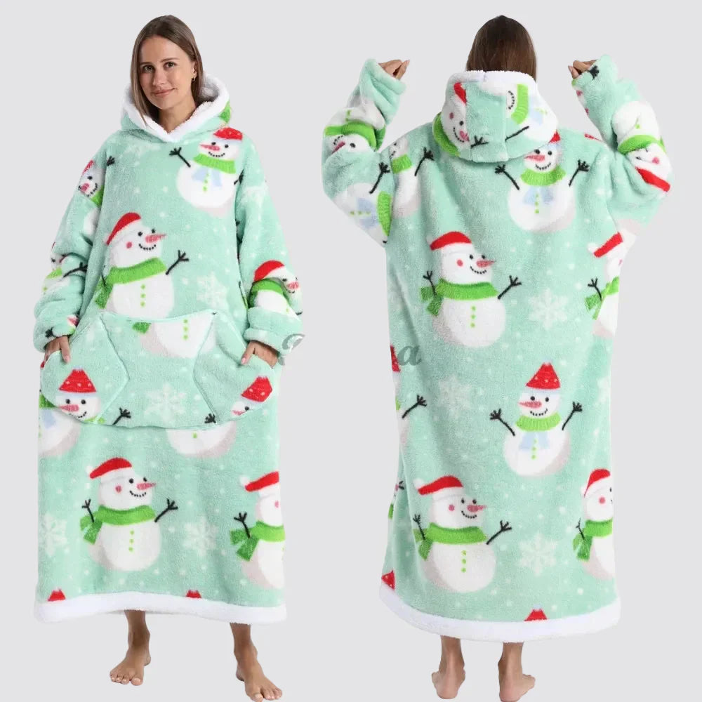 Cozy Oversized Wearable Hoodie Blanket For Adults All Day Comfort | Temsk