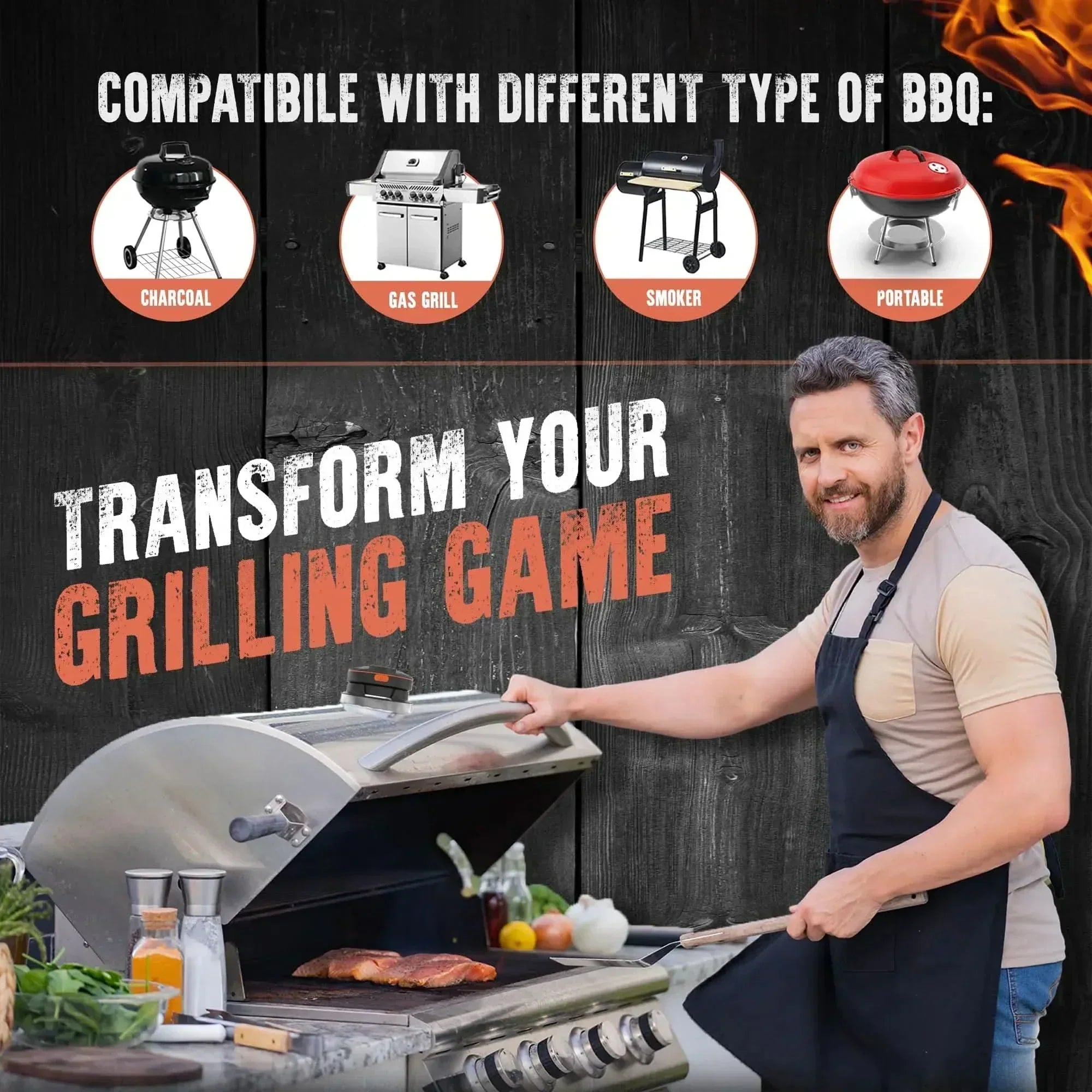 AeroTemp Pro Wireless Meat Thermometer for Barbecue and Grilling | Temsk