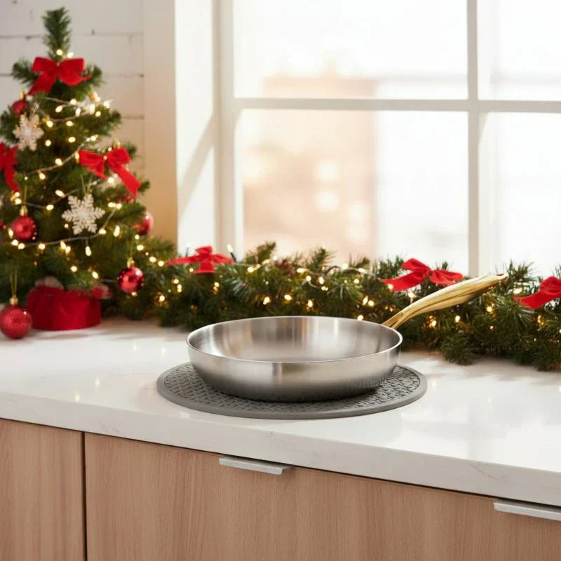 NovaForge 316 Stainless Frying Pan With 7-Layer Design, 2 Mm Wall, Induction Ready | Temsk