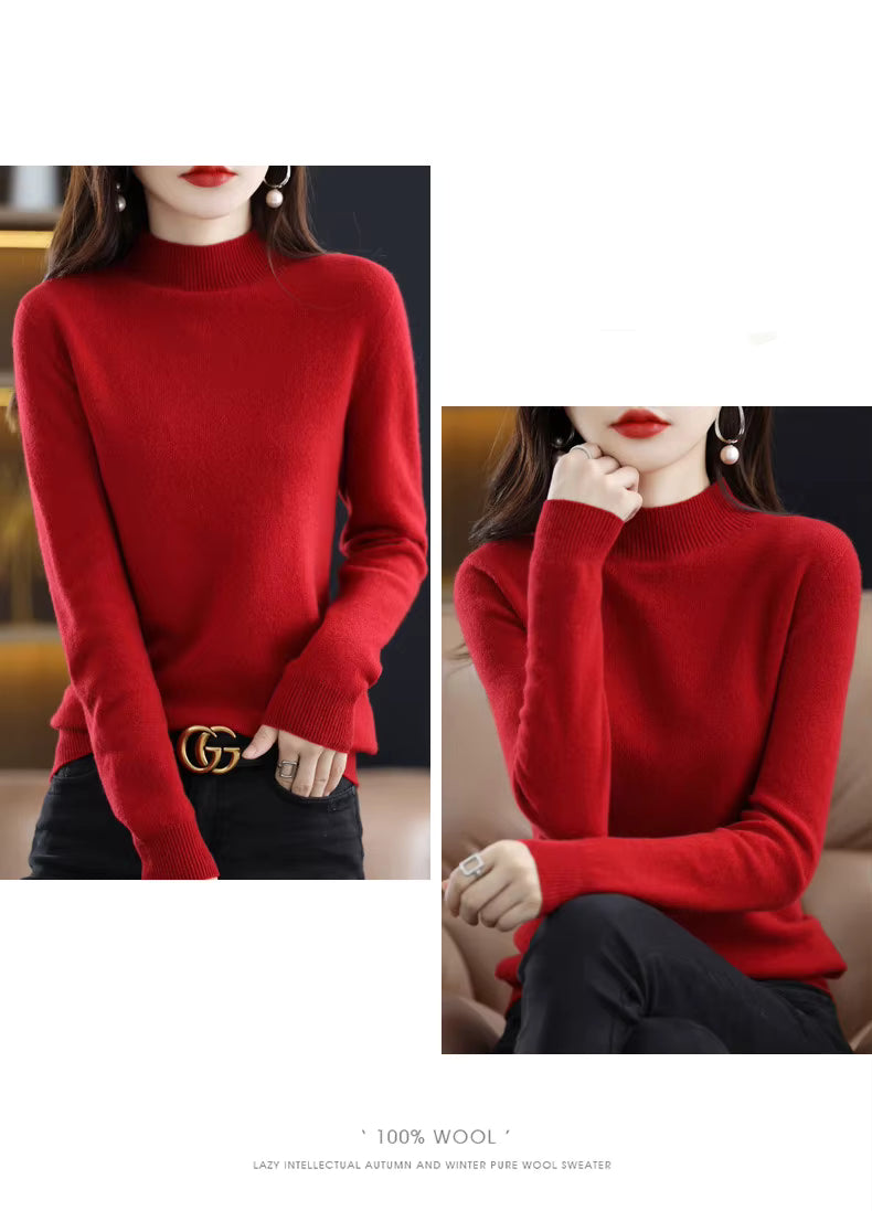Aurelia Women's 100 Percent Wool Cashmere Pullover For Fall And Winter | Temsk