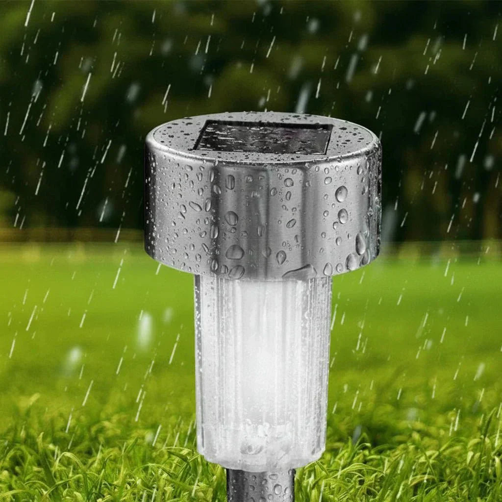 Garden Solar LED Lamp With Weatherproof, Energy-Efficient, Integrated Light Sensor | Temsk