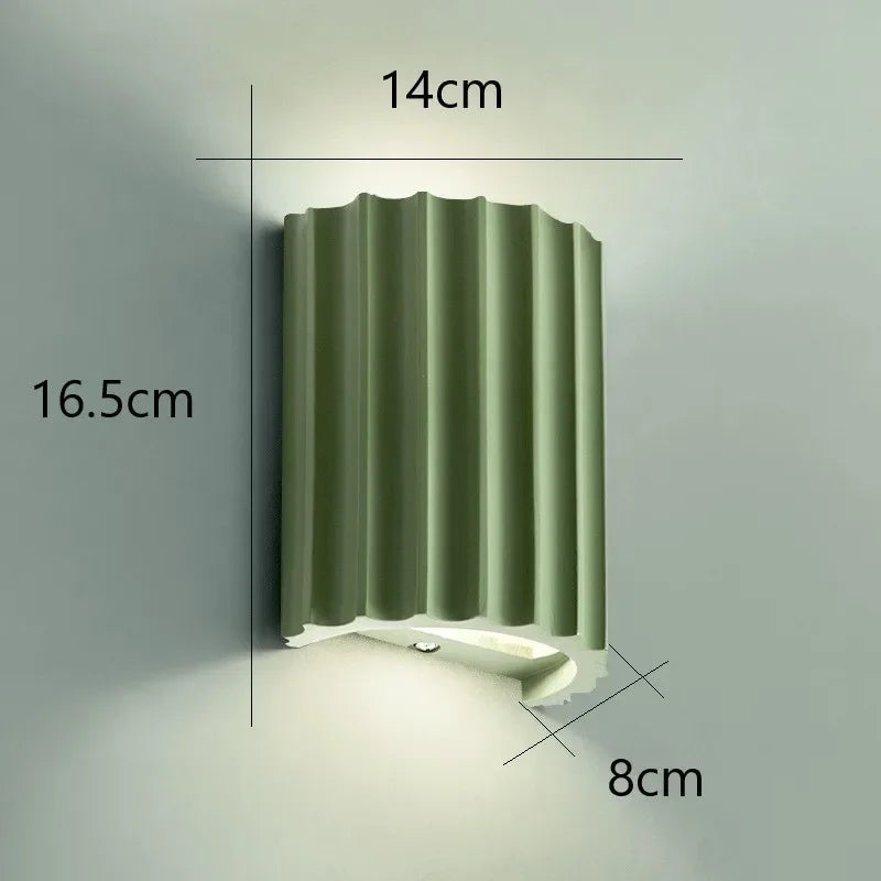 Nordic Resin Wall Lamp With Ambient Glow For Indoor Spaces | Temsk