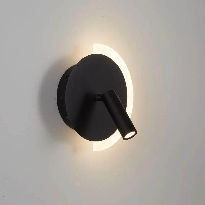 LunaSpot Wandleuchte LED Nachttischleuchte mit minimalistischem Design | Temsk