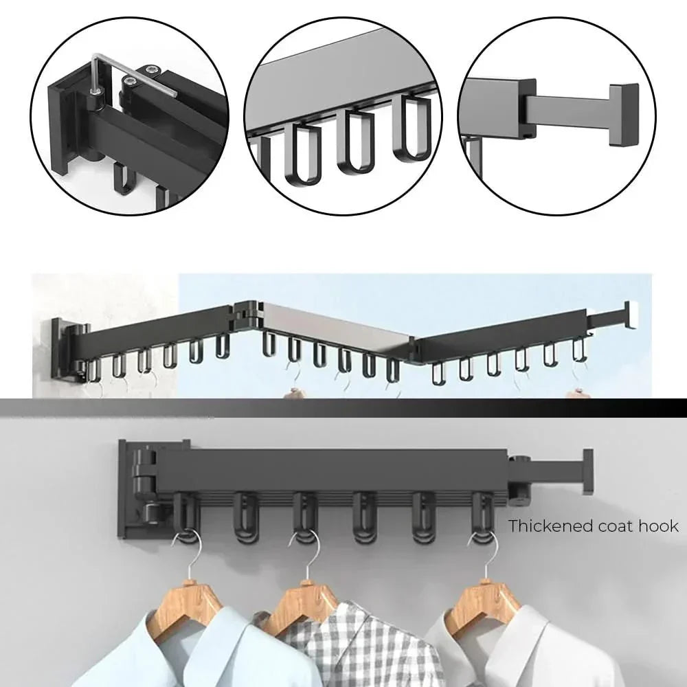 AeroLuxe Extendable Wall Mounted Aluminum Clothes Dryer | Temsk