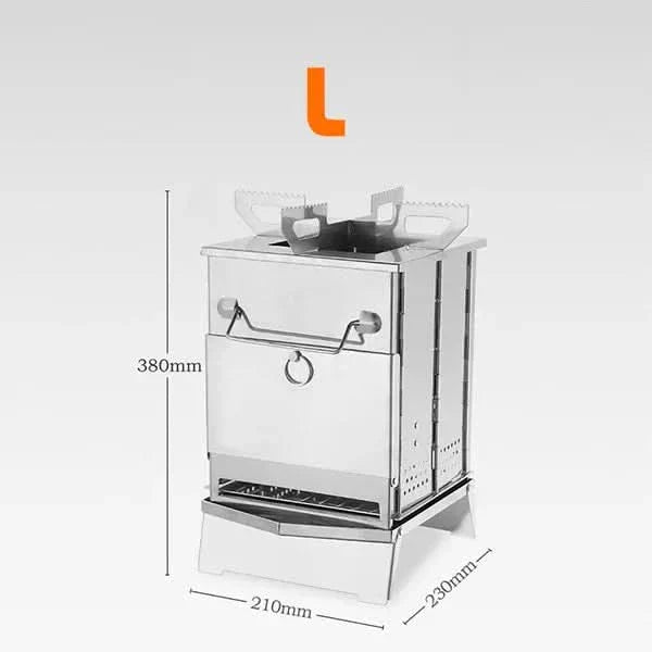 TrailBlaze Portable Camping Stove Lightweight Stainless Steel Grill | Temsk