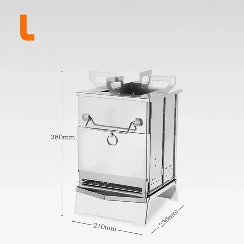 TrailNova Portable Stainless Steel Camping Stove for Outdoor Kitchen | Temsk