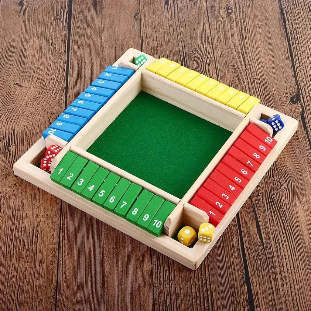 Wooden Family Dice Game For Math Learning And Tabletop Fun | Temsk