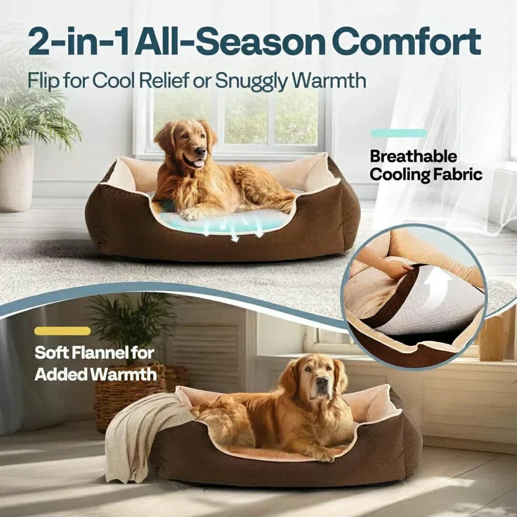 CosyPaws Waterproof Memory Foam Dog Bed For All Breeds | Temsk