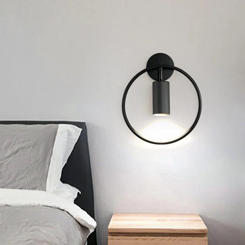 Halo Wall Light With Nordic Gold Accents In Minimalist Style By Temsk