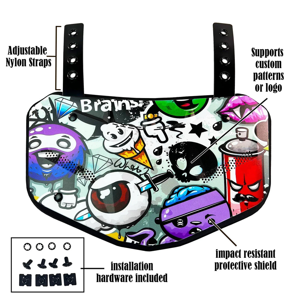 Back Protection Plate For American Football With Shock Absorption And Ventilation | Temsk