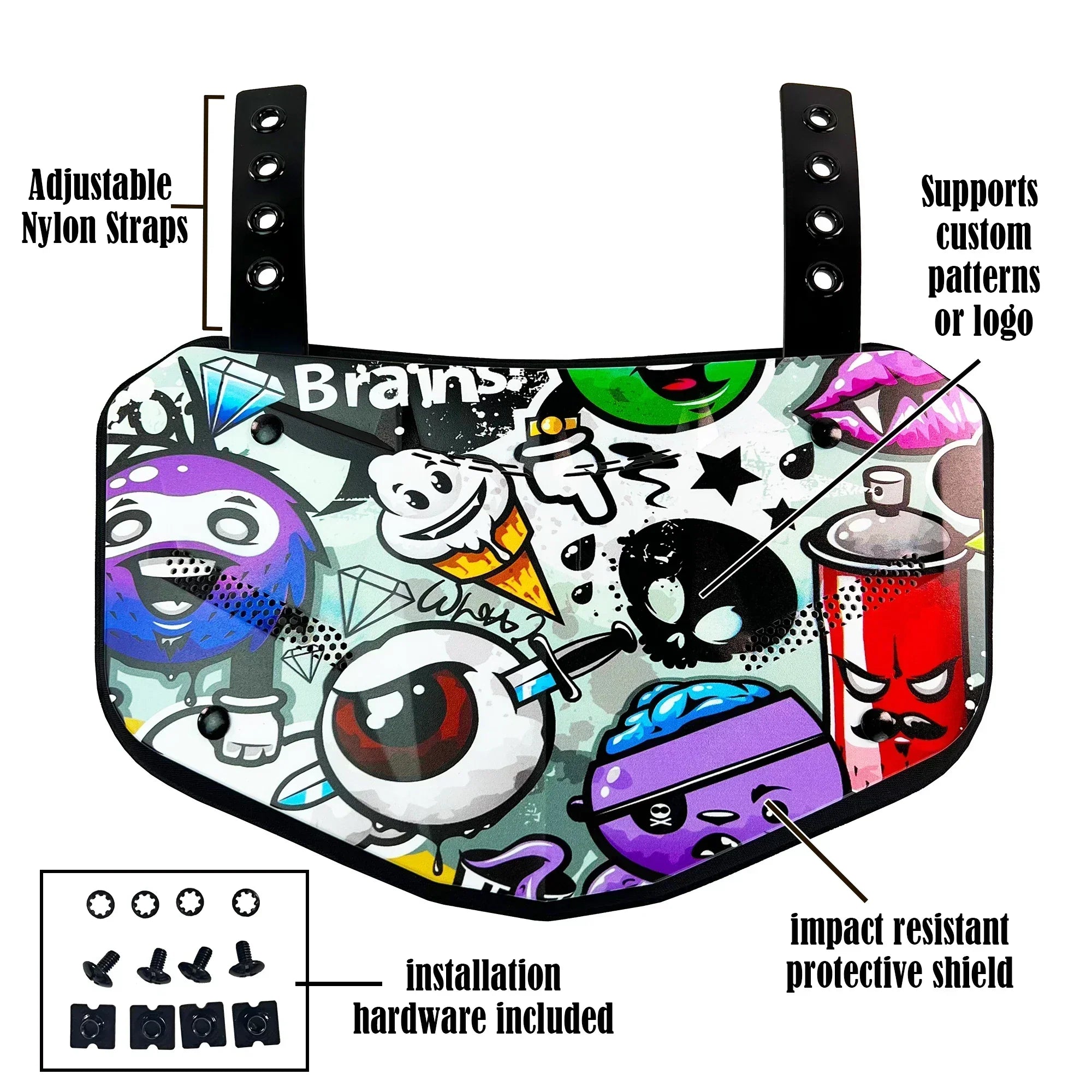 Back Protection Plate For American Football With Shock Absorption And Ventilation | Temsk