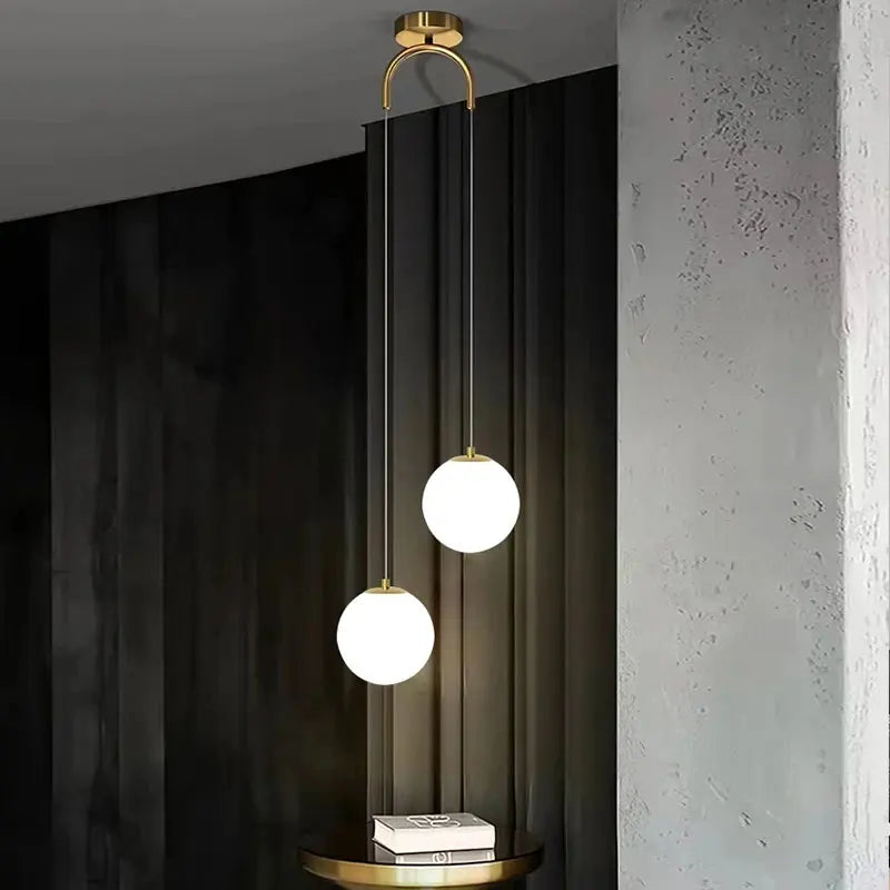 Luna Glas-Kugel-Pendelleuchte im nordisch-modernen Design | Temsk