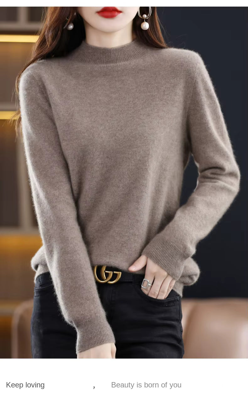 Aurelia Women's 100 Percent Wool Cashmere Pullover For Fall And Winter | Temsk
