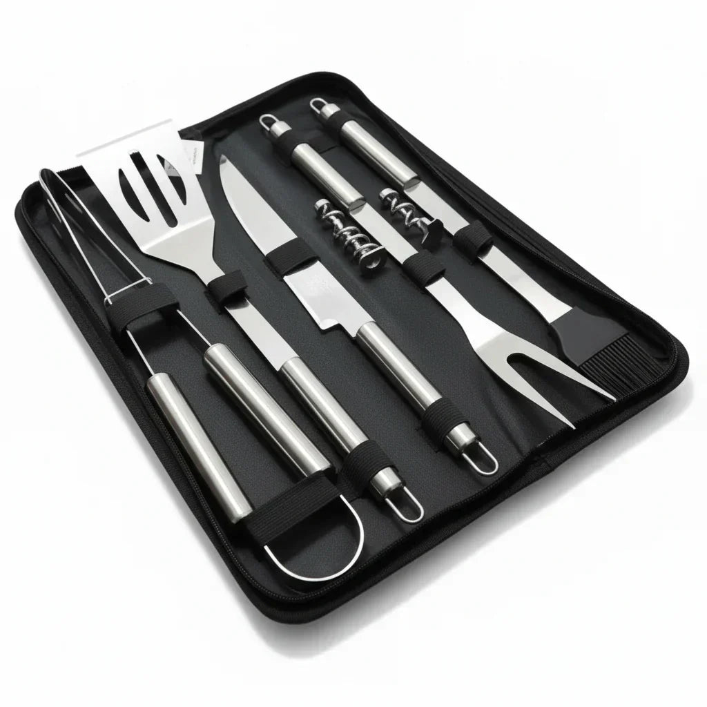 BlazeChef Elite Stainless Steel Barbecue Tool Set For Outdoors | Temsk
