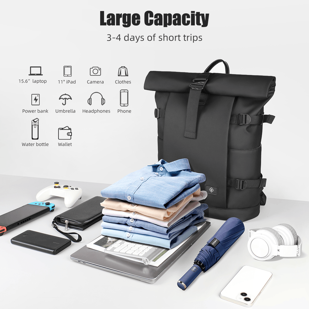 TrailNova Expandable Outdoor Backpack With Laptop Compartment And Large Capacity | Temsk