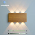 LumiBlock kabellose Wandleuchte mit Holzmaserung-Finish | Temsk