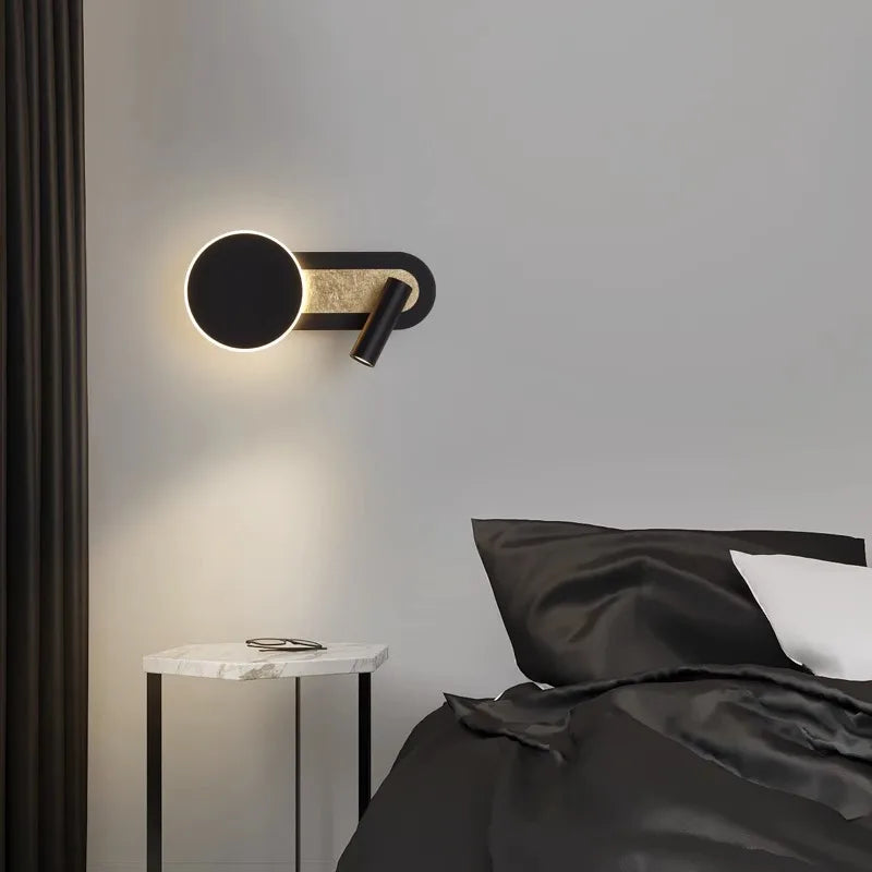 HaloBeam moderne Wandleuchte mit nordischem Design und dualer LED | Temsk