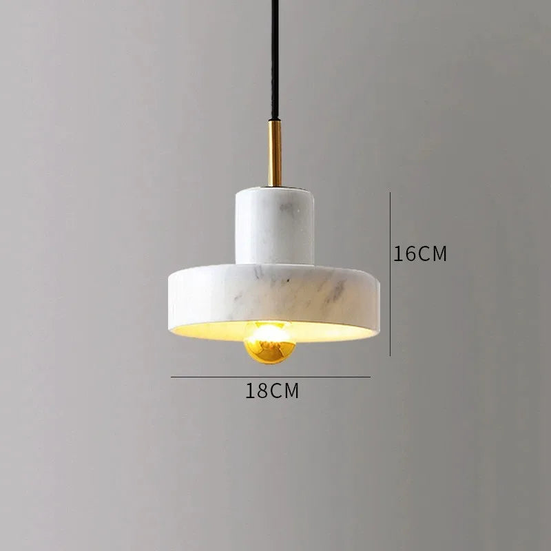 Marmor Pendelleuchte mit Naturstein Postmodernem Design | Temsk