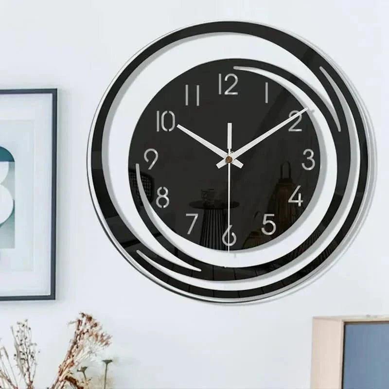 AuroraTime Acrylic Wall Clock In Scandinavian Design, Silent And Stylish | Temsk
