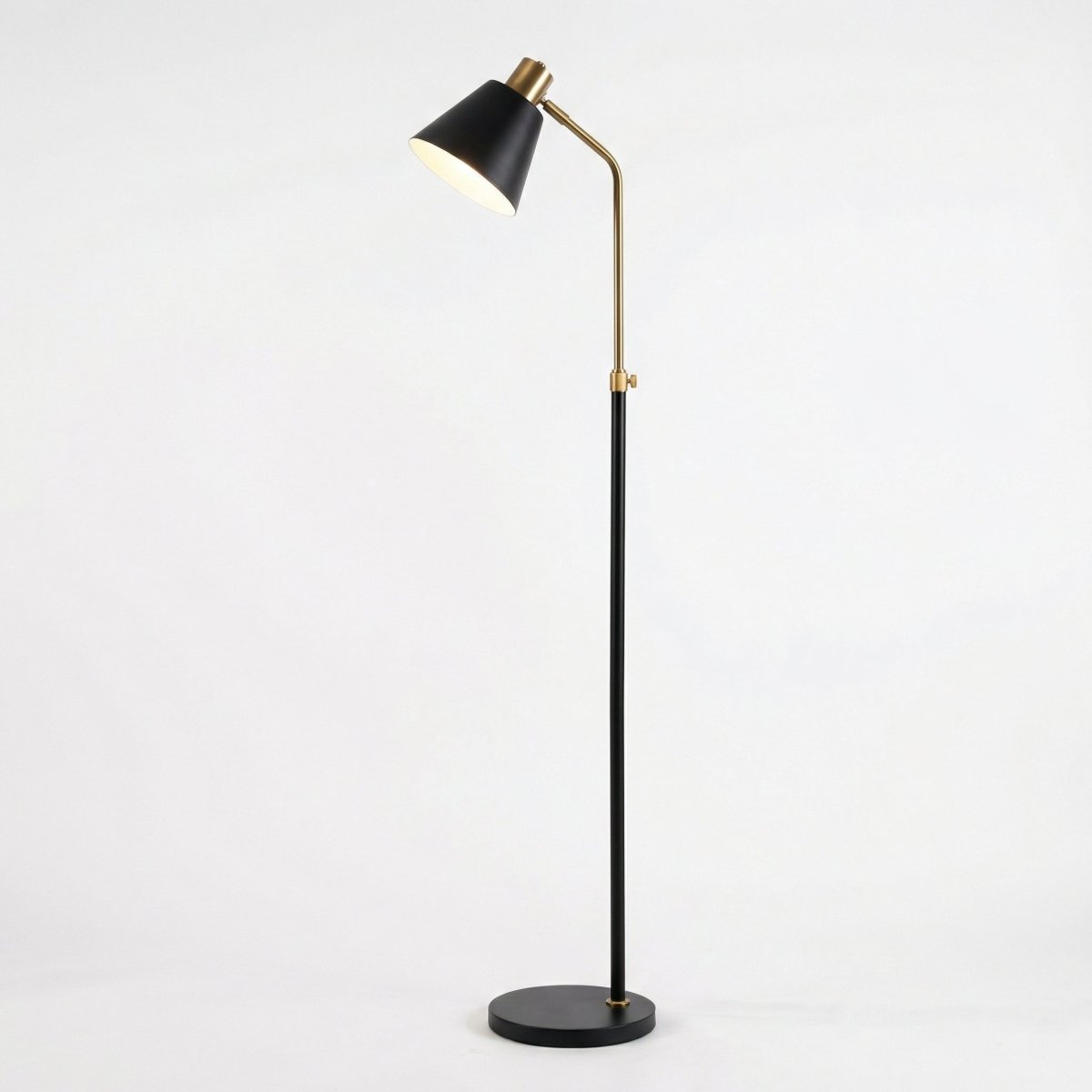 60 Inches Tall Scandinavian Style Floor Lamp With Wooden Base | Temsk