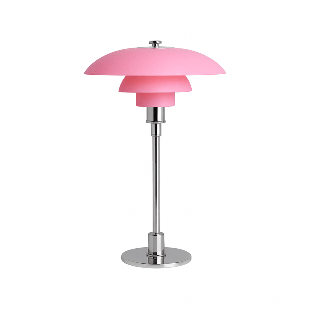 Halo Design Scandinavian Style Glass Table Lamp, 15 Inches | Temsk