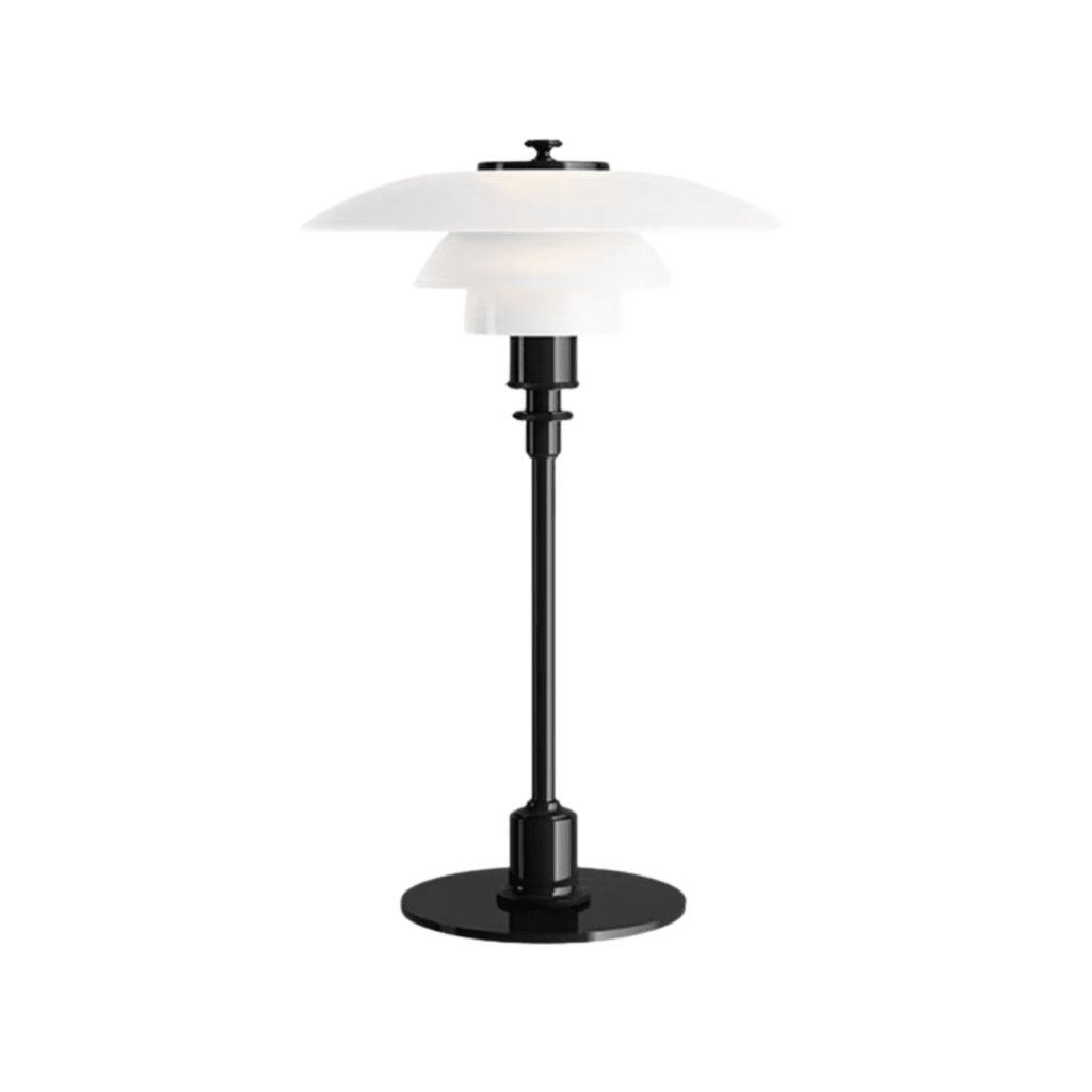 Halo Design Scandinavian Style Glass Table Lamp, 15 Inches | Temsk