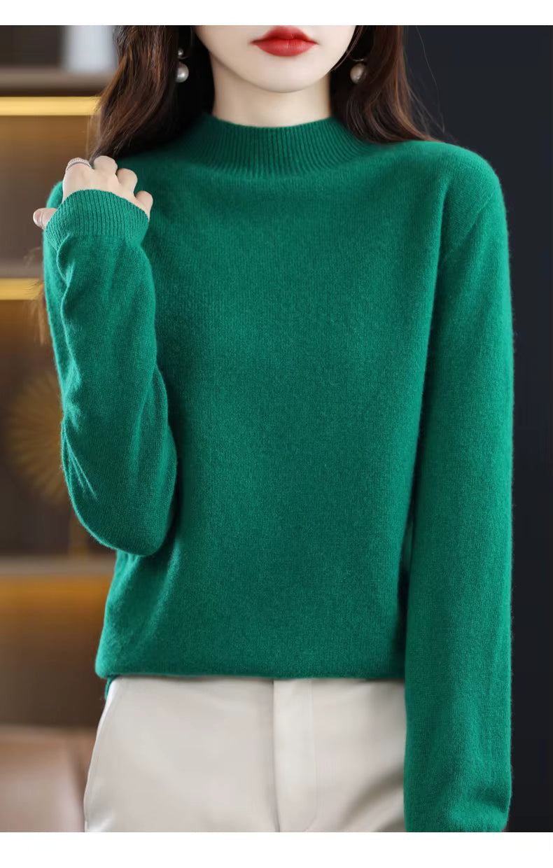 Aurelia Women's 100 Percent Wool Cashmere Pullover For Fall And Winter | Temsk