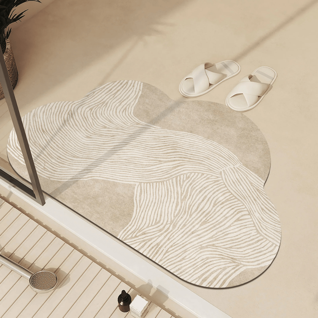 LumaComfort Quick-Dry Floor Mat, Non-Slip and Absorbent, Modern Bath and Kitchen | Temsk